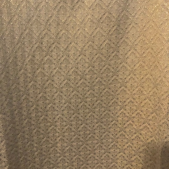 Ann Taylor LOFT Cream and Gold Sweatshirt; size M - Picture 4 of 4